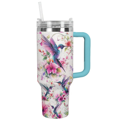 Humming Bird 40 Oz Shineful™ Tumbler Charming Nl09 Sky Blue 40Oz