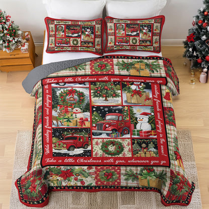 Shineful All Season Quilt 3-Piece Set Little Christmas