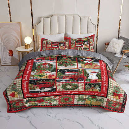 Shineful All Season Quilt 3-Piece Set Little Christmas