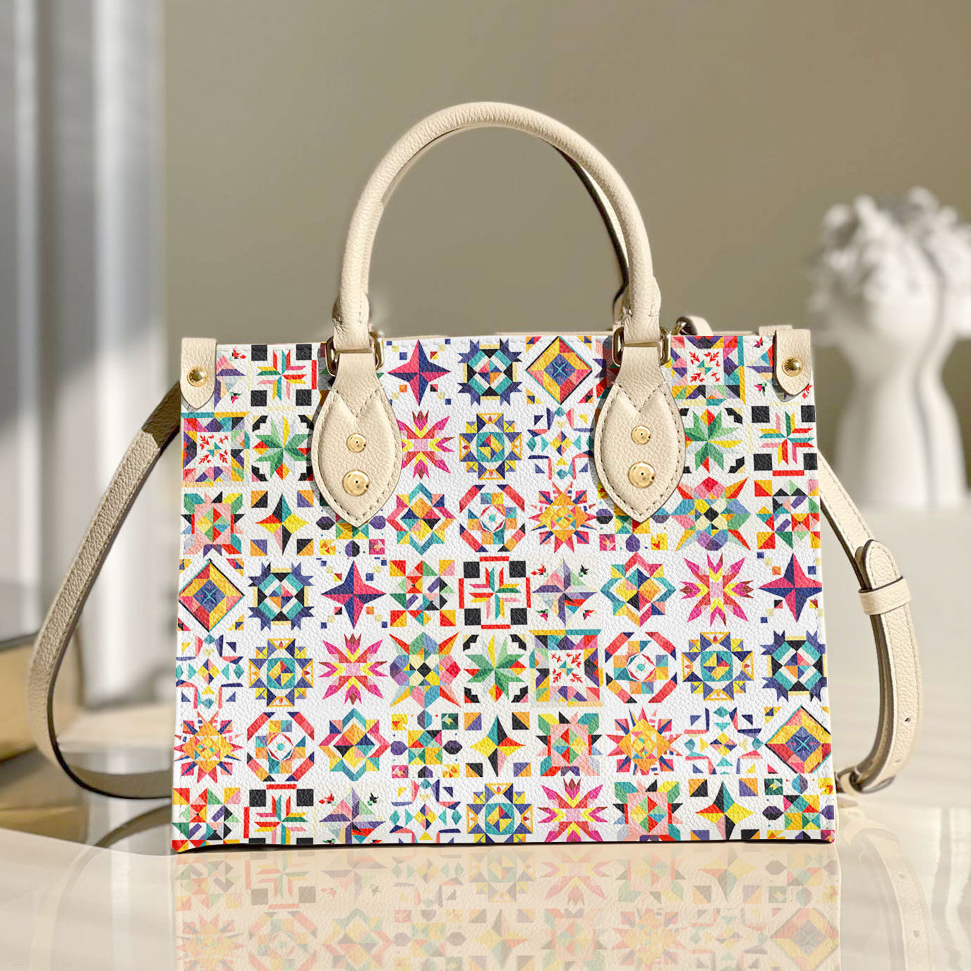 Shineful Leather Bag Quilting Magic Beautiful