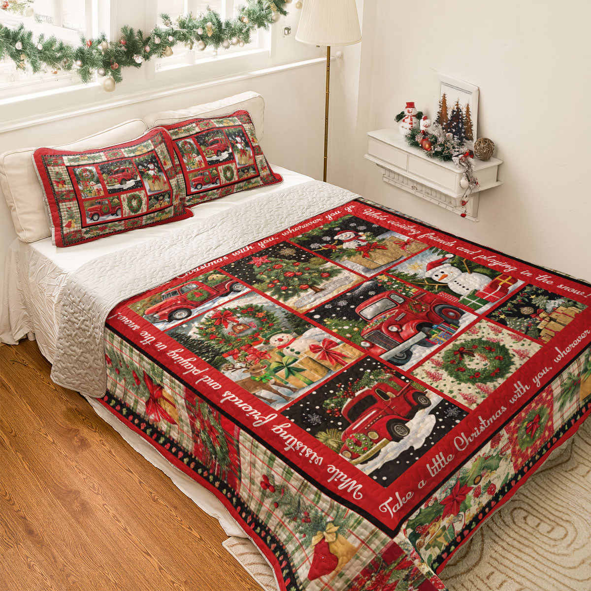 Shineful All Season Quilt 3-Piece Set Little Christmas