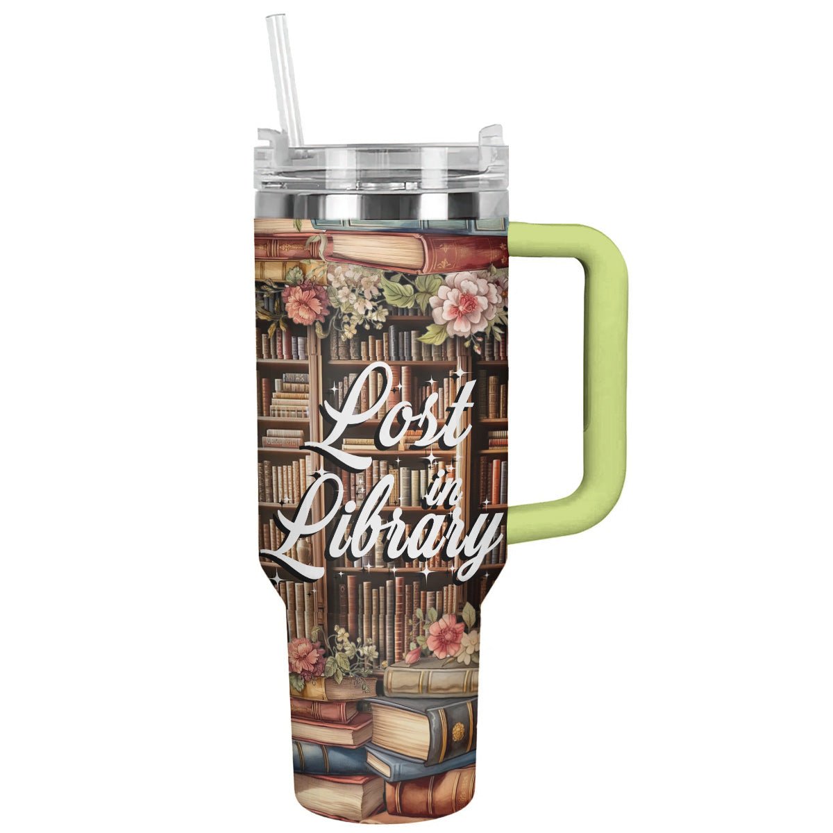 40 Oz Reading Shineful™ Tumbler Lost In Library Nl09 Green 40Oz