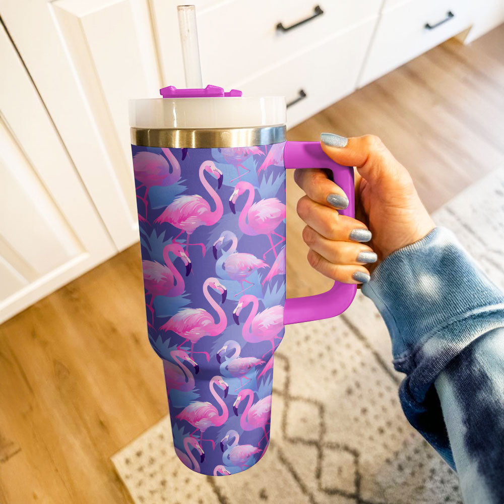 Shineful Tumbler Dusk Flamingo Tango