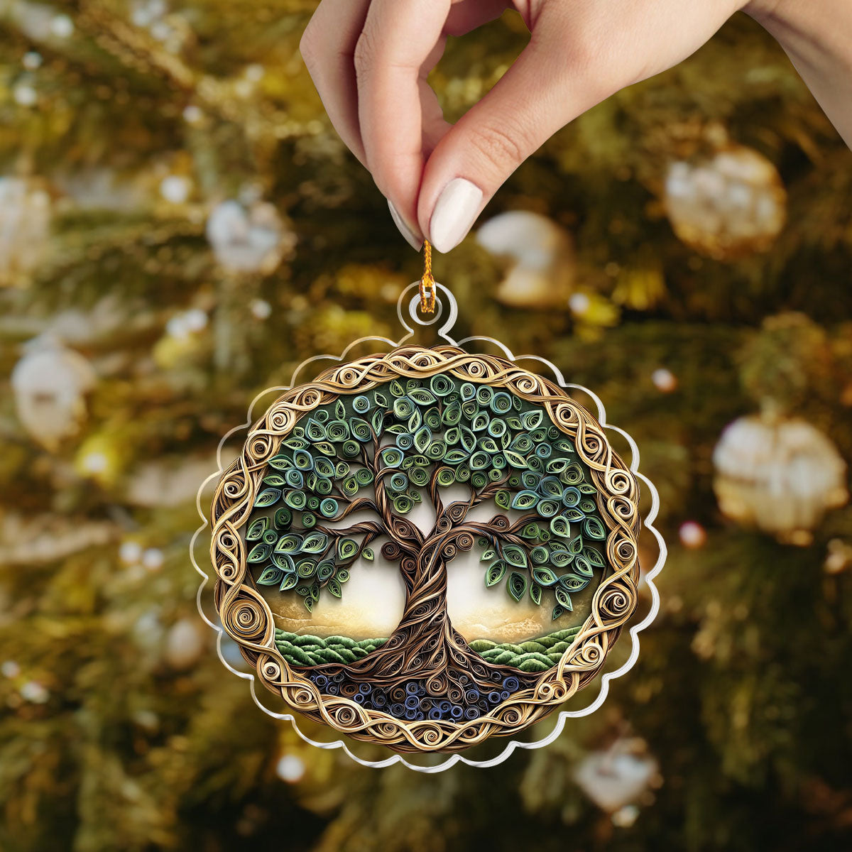 Shineful 2D Acrylic Ornament Nature's Embrace