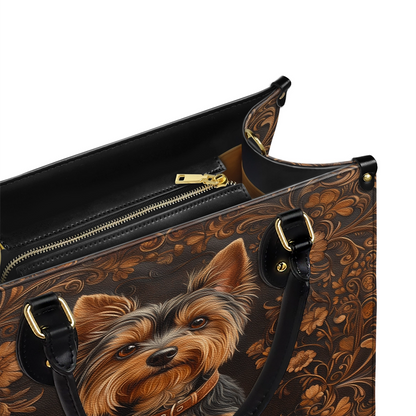 Shineful Leather Bag Timeless Yorkie Charm