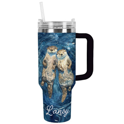 Shineful Tumbler Otter Personalized