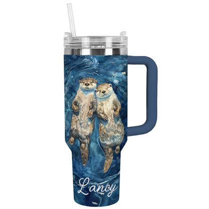 Shineful Tumbler Otter Personalized