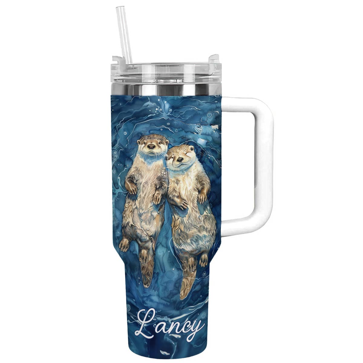 Shineful Tumbler Otter Personalized