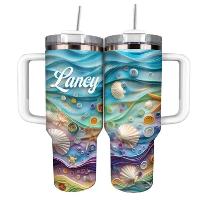 Glänzender Becher Ocean Harmony Personalisiert