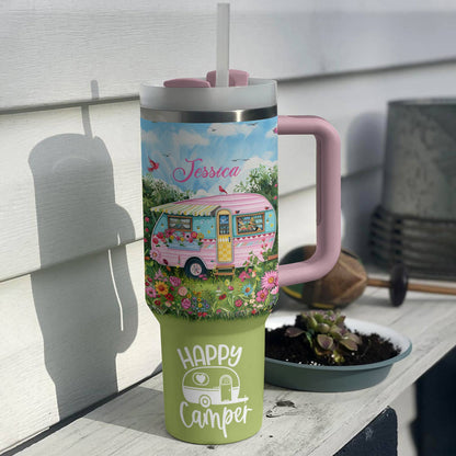 Shineful Tumbler Personalized Happy Camper