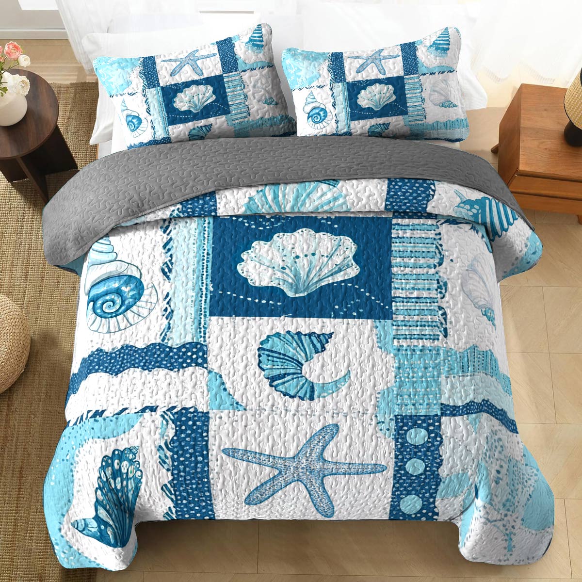 Shineful All Season Quilt 3-Piece Set  Life Is Better At The Beach