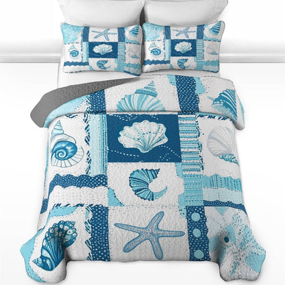 Shineful All Season Quilt 3-Piece Set  Life Is Better At The Beach