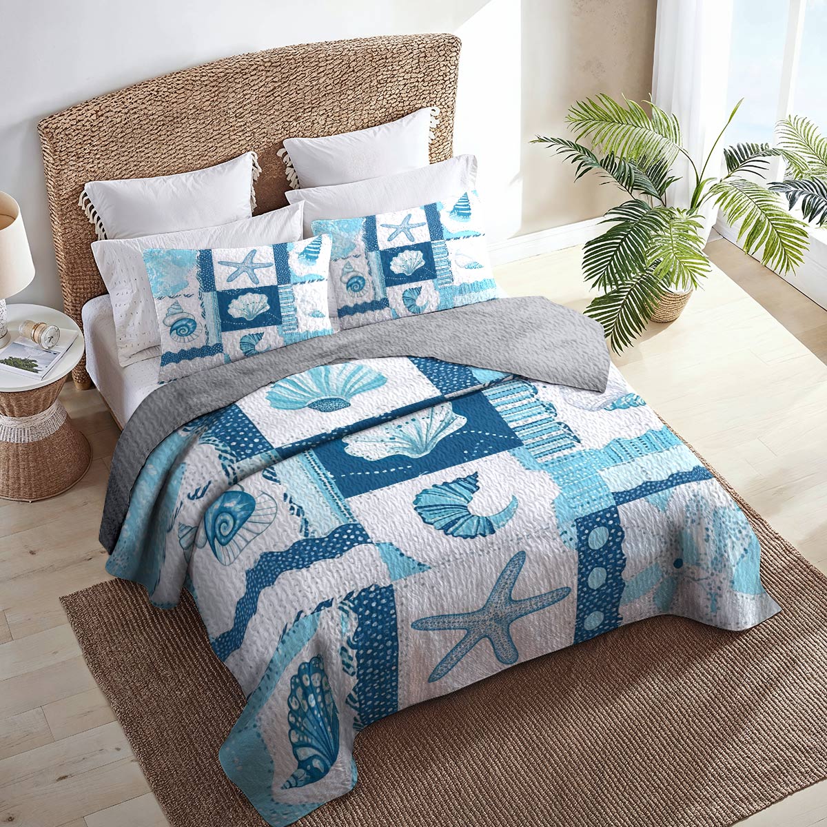 Shineful All Season Quilt 3-teiliges Set Das Leben ist besser am Strand