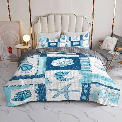 Shineful All Season Quilt 3-Piece Set  Life Is Better At The Beach