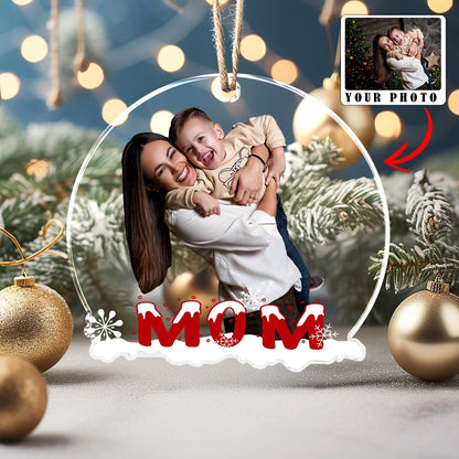 Shineful Decoration Ornament Family Personalized Upload Photo Snow