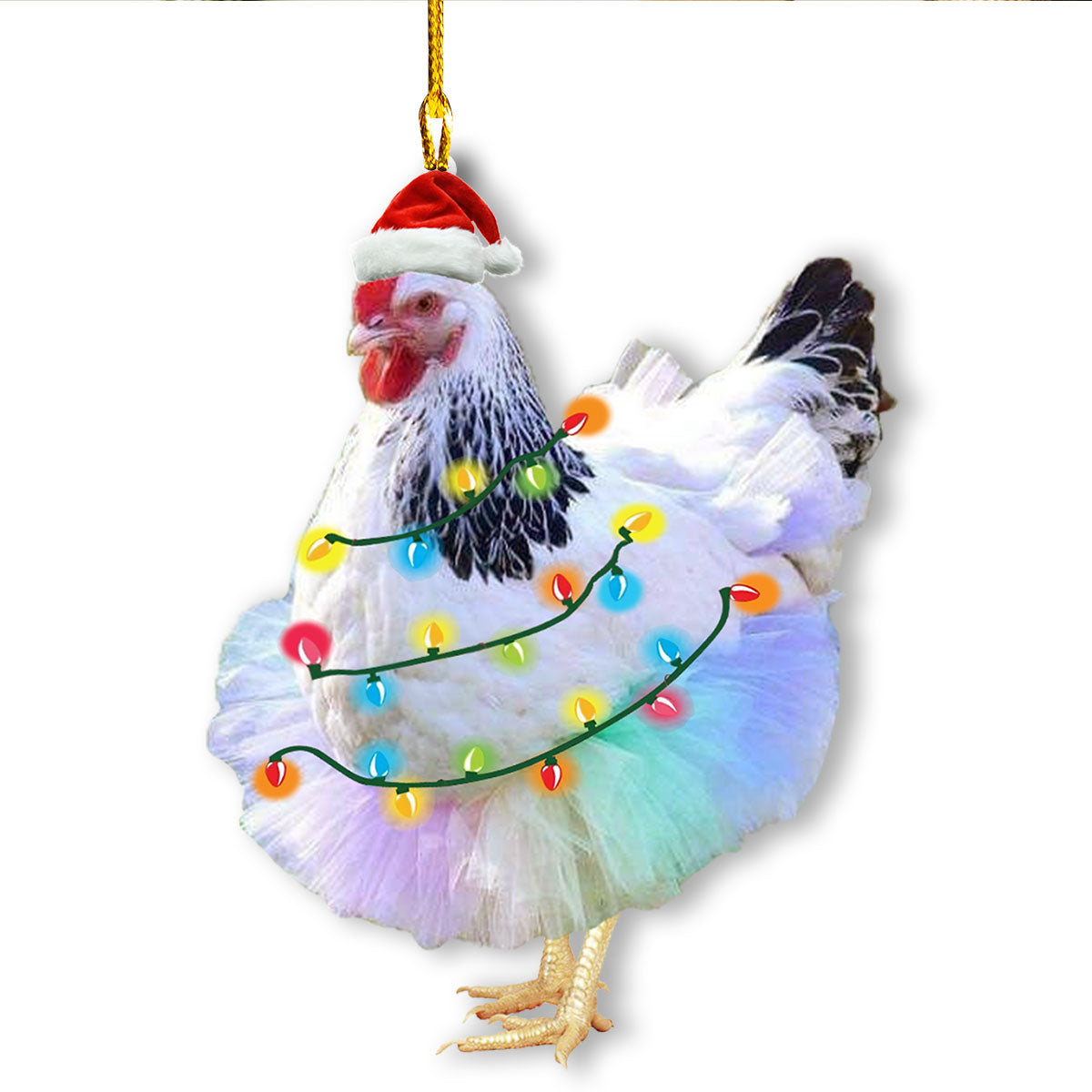 Shineful 2D Acrylic Ornament - Ballet Cluckmas Cheer