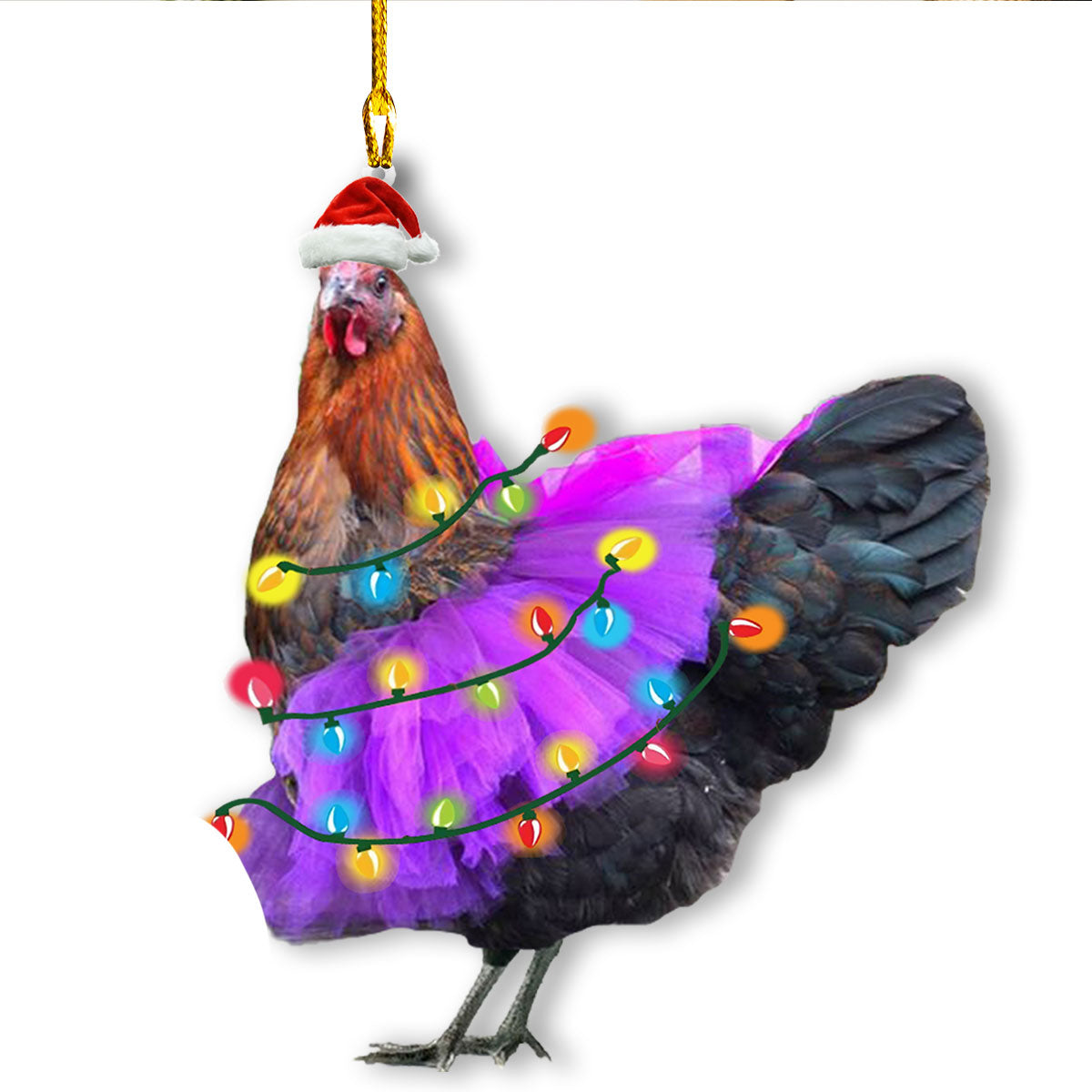 Shineful 2D Acrylic Ornament - Ballet Cluckmas Cheer