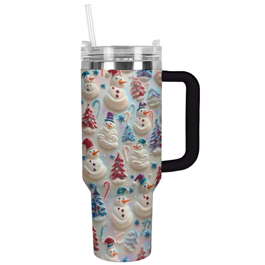 Shineful Tumbler Snowman Pattern