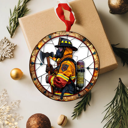 Shineful 2D Acrylic Ornament Honoring Our Firefighters