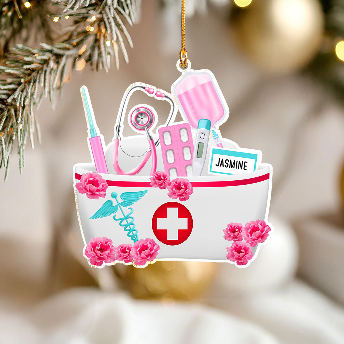 Shineful Personalized 2D Acrylic Ornament Brave Nurse