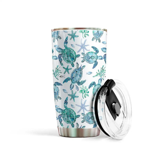 Shineful 20oz Tumbler Blue Sea Turtle