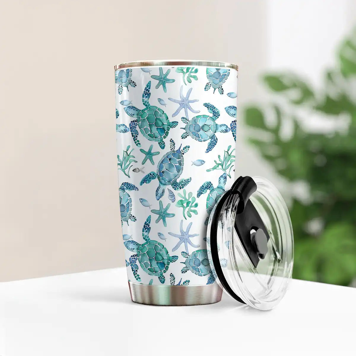 Shineful 20oz Tumbler Blue Sea Turtle