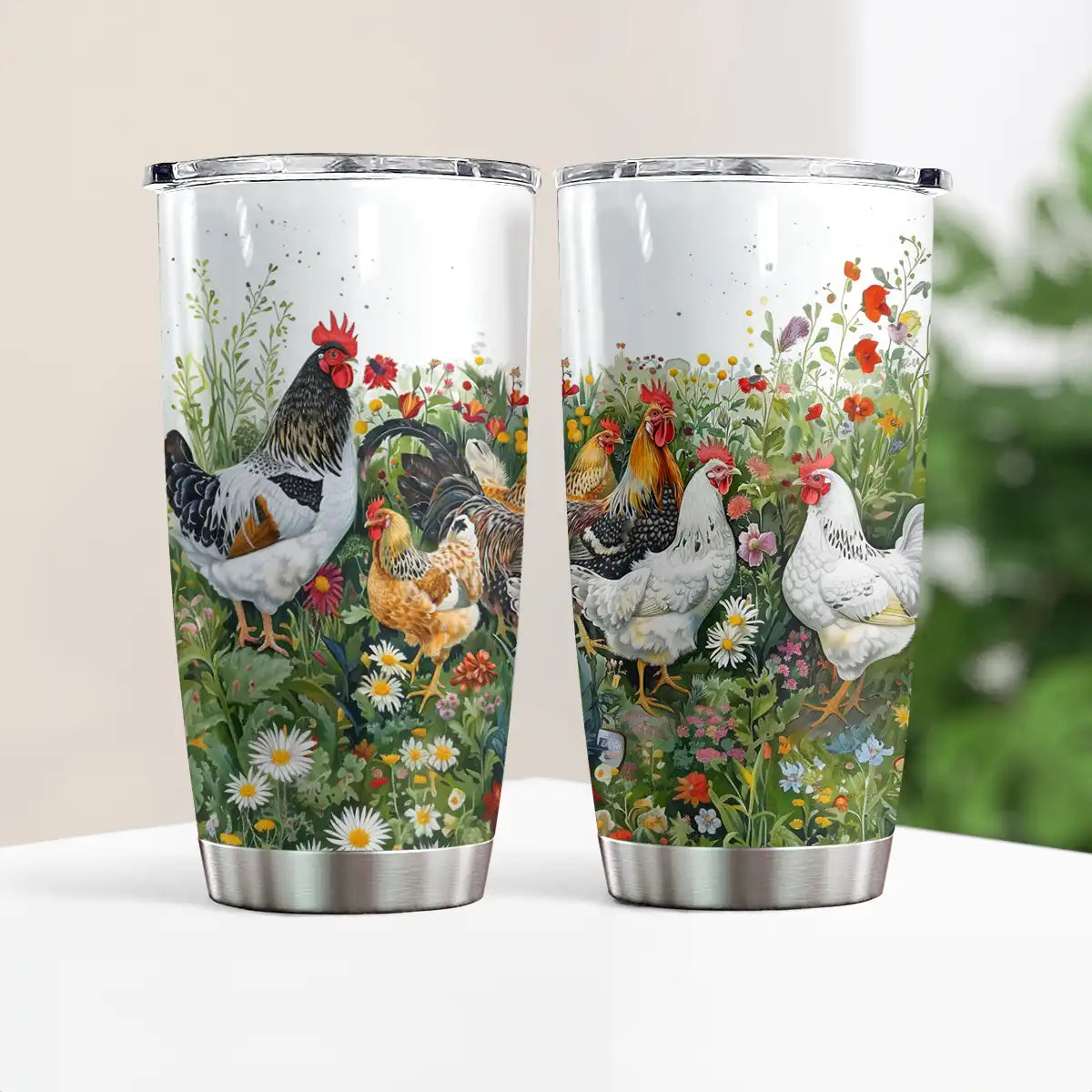 Shineful 20oz Tumbler Elegant Chicken