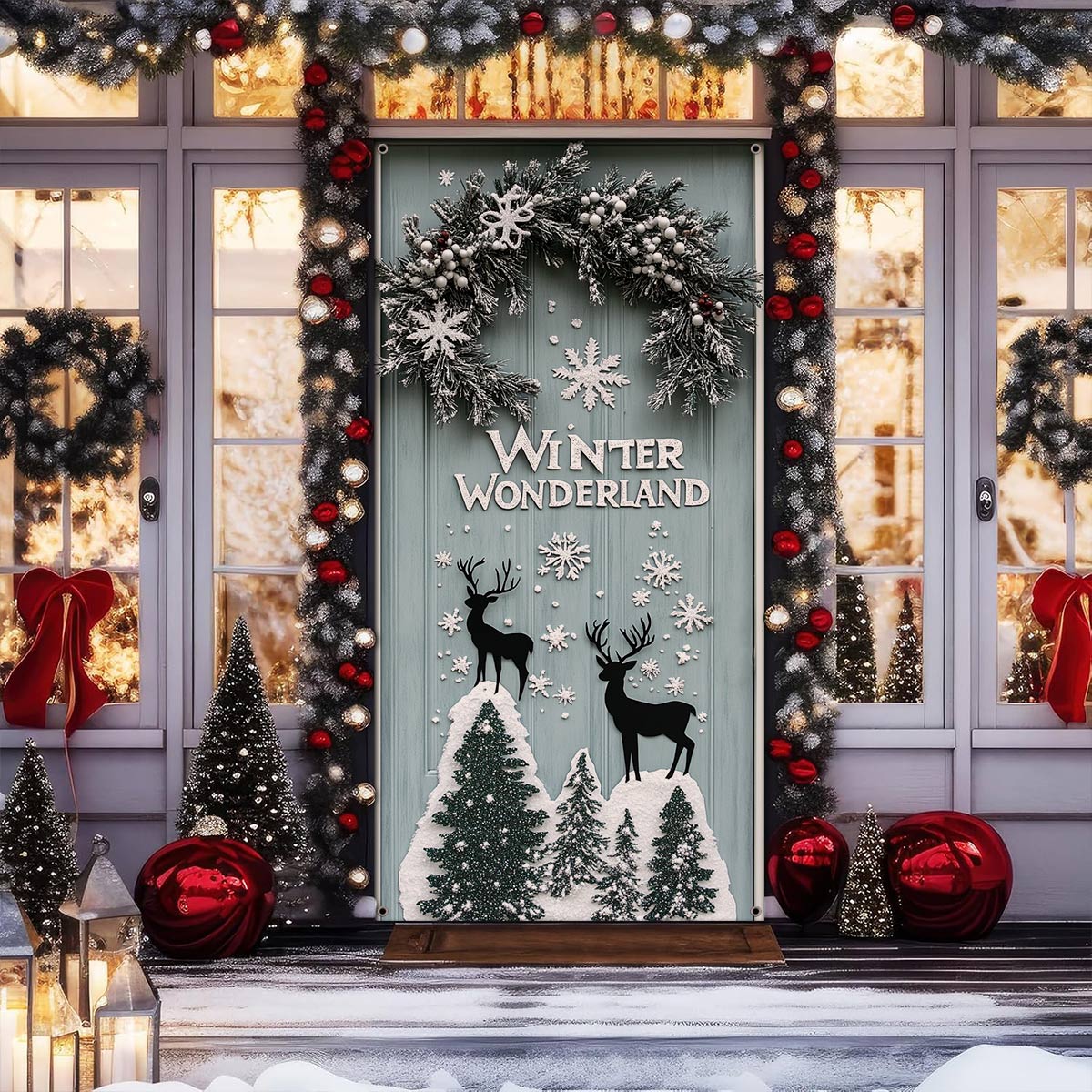 Shineful Door Cover - Winter Wonderland