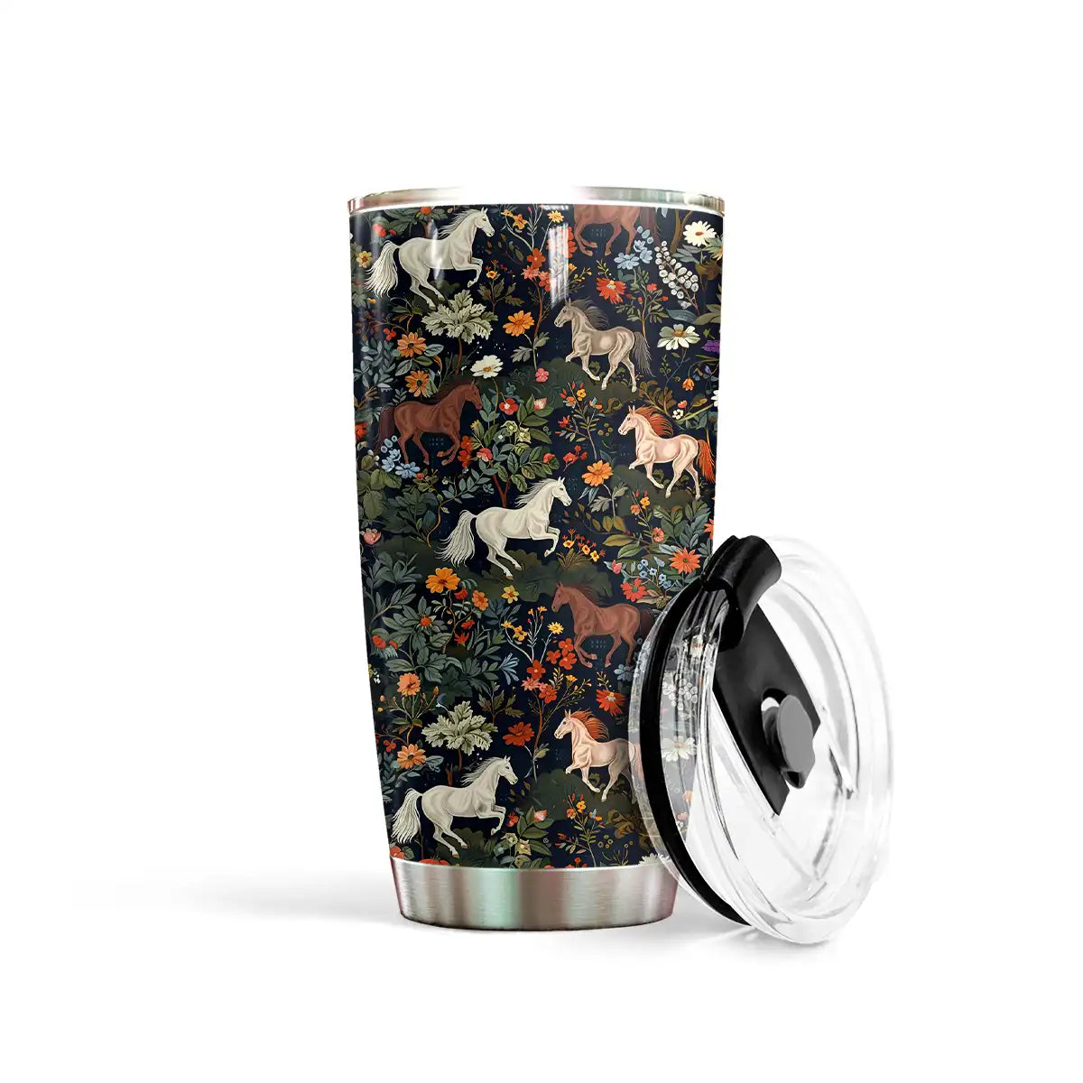 Shineful 20oz Tumbler Horse Wildflowers