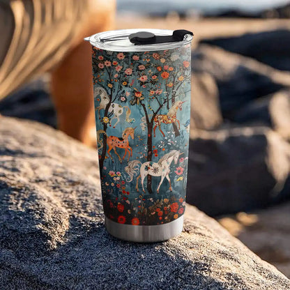 Shineful 20oz Tumbler Horse In Fairytale Forest