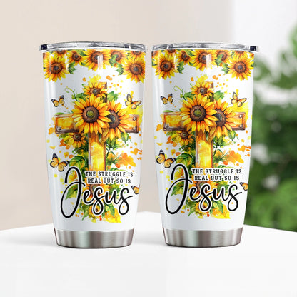 Shineful 20oz Tumbler God Sunflowers of Hope