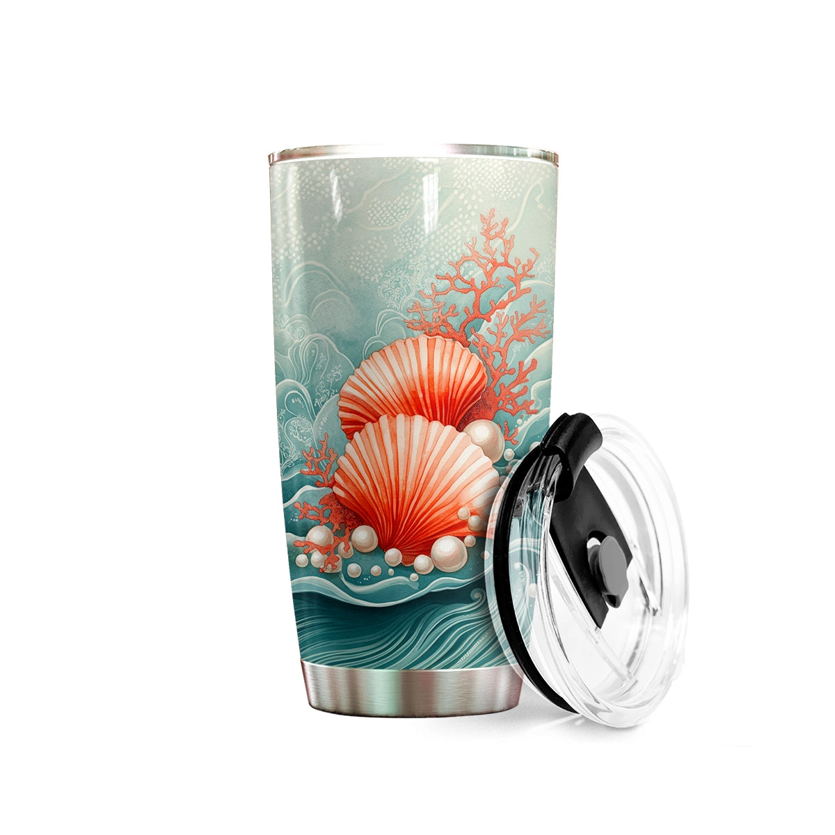 Shineful 20oz Tumbler Seashell And Pearl