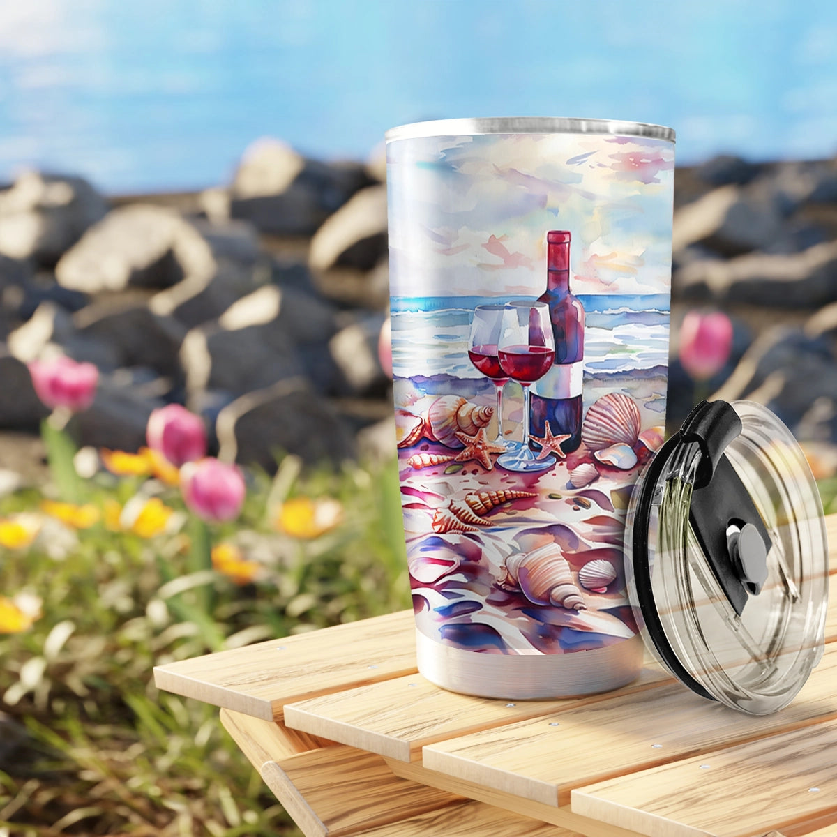 Shineful 20oz Tumbler Coastal Wine Escape