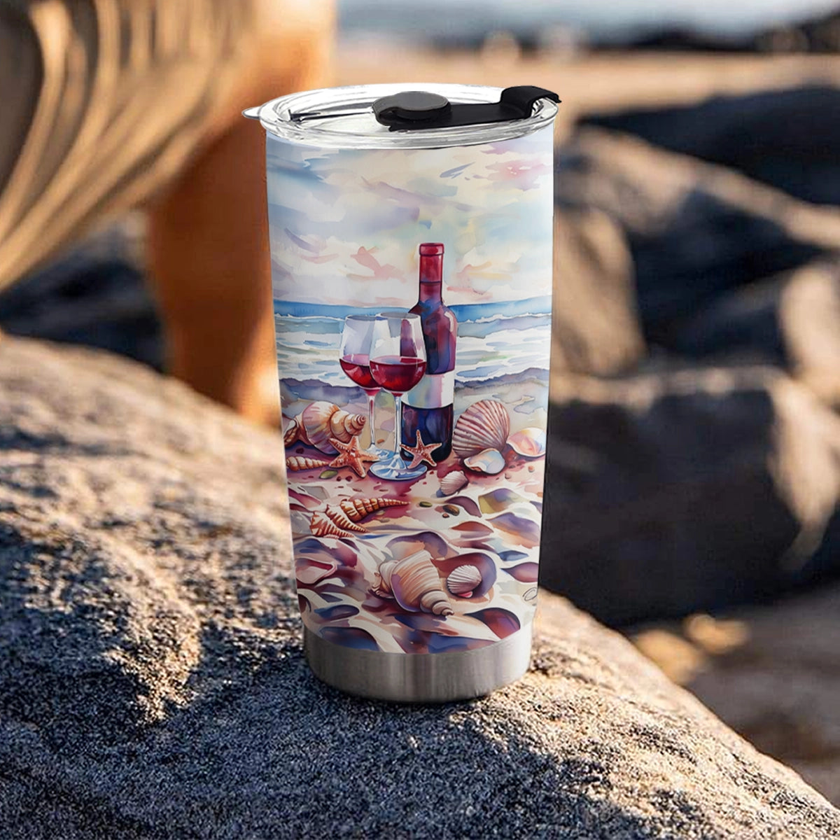 Shineful 20oz Tumbler Coastal Wine Escape