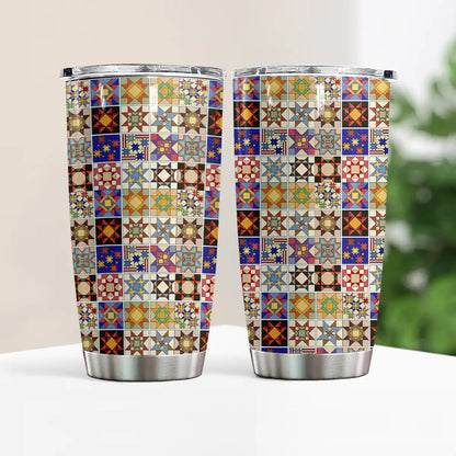 Shineful 20oz Tumbler Colorful Quilting