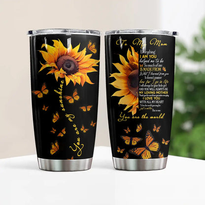 Gobelet Shineful 20 oz Le tournesol chaleureux pour maman