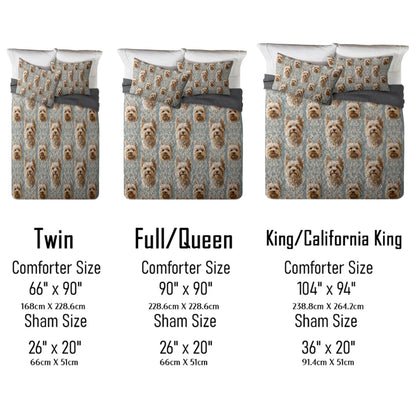 Shineful All Season Quilt 3-Piece Set Yorkie Regal Delight