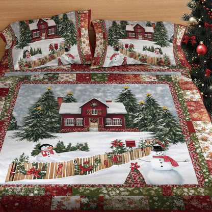 Shineful 4-Piece Bed Sheet Set Winter Dreams