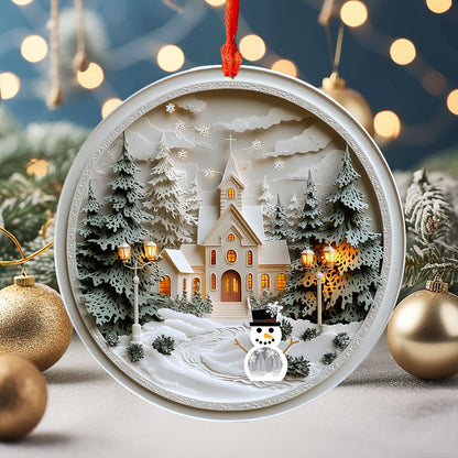 Shineful 2D Acrylic Ornament Wonderful Winter