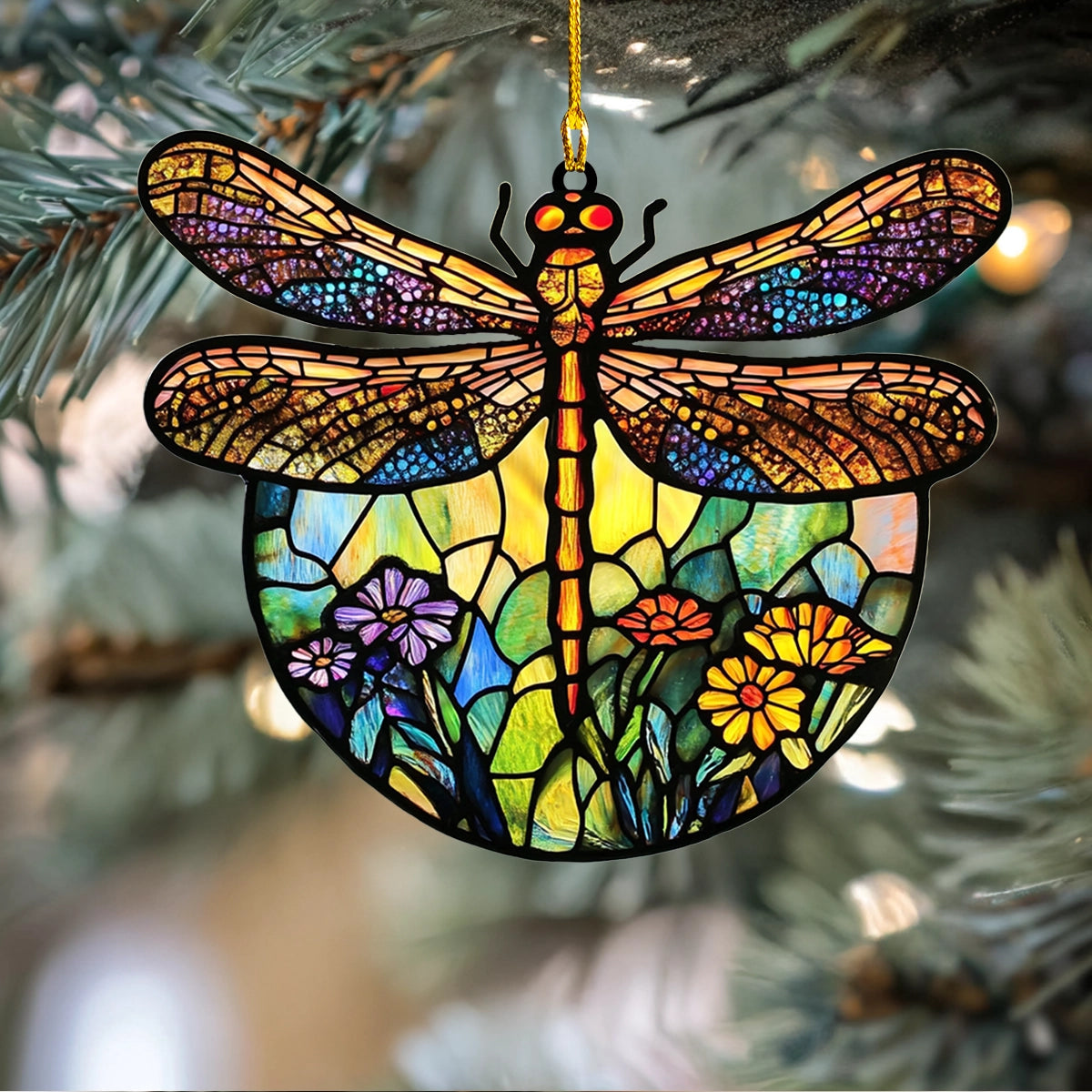 Shineful 2D Acrylic Ornament Garden Glow Dragonfly