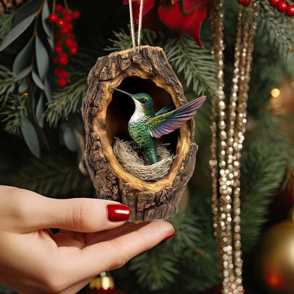 Shineful Acrylic Ornament Nestled Hummingbird