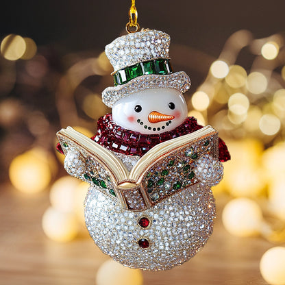 Shineful 2D Acrylic Ornament Sparkling Snowman Holiday