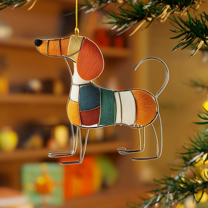 Shineful 2D Acrylic Ornament - Dashing Dachshund Delight