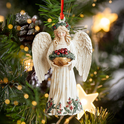 Shineful 2D Acrylic Ornament Festive Angel In Christmas Day