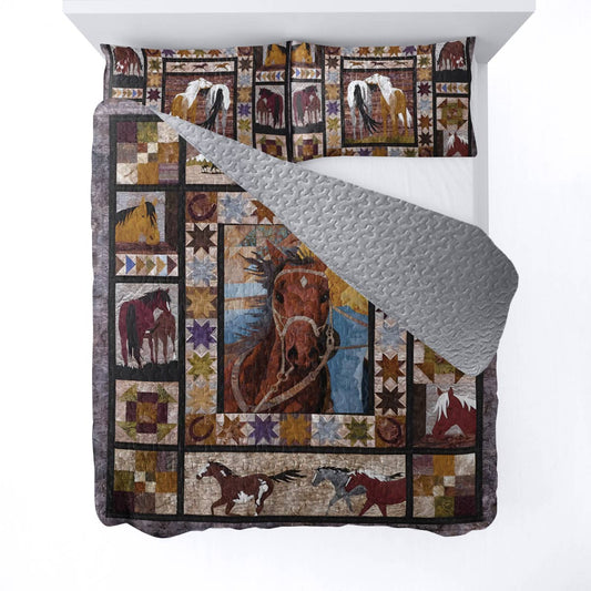 Shineful All Season Quilt 3-Piece Set Wild Spirit