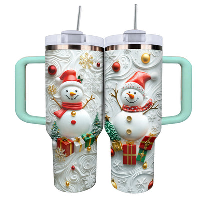 Bonhomme de neige du pays des merveilles hivernales Shineful Tumbler