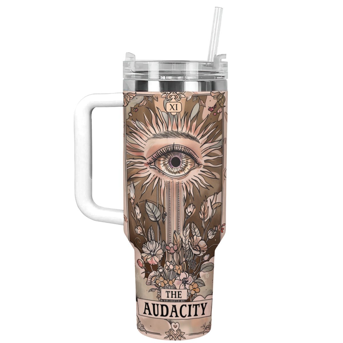 Shineful Tumbler The Audacity Tarot Card Skeleton KL30