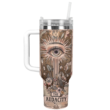 Shineful Tumbler The Audacity Tarot Card Skeleton KL30