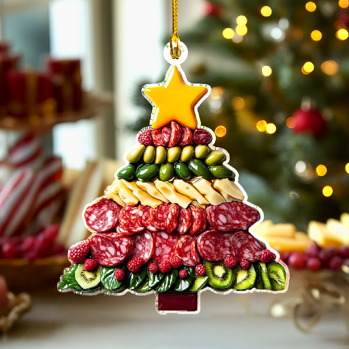 Shineful 2D Acrylic Ornament Charcuterie Christmas Tree