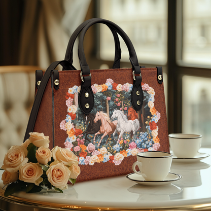 Shineful Leather Bag Wild Elegance